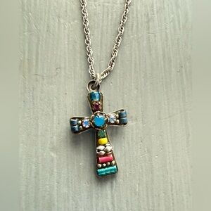 Ayala Bar Ayalabar Beaded Cross Pendant Necklace